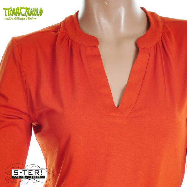 W23.19 Tranquillo SHIRT ECOVERO C153 ROOIBOS - Afbeelding 6