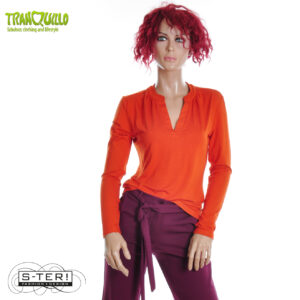W23.19 Tranquillo SHIRT ECOVERO C153 ROOIBOS