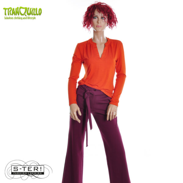 W23.19 Tranquillo SHIRT ECOVERO C153 ROOIBOS - Afbeelding 5