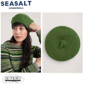 W7. Seasalt Cornwall DRIFTWAY BERET GRASSLAND