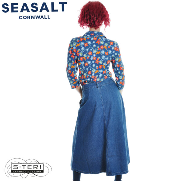 W7.6 Seasalt Cornwall RESTHARROW SKIRT MID WASH - Afbeelding 3