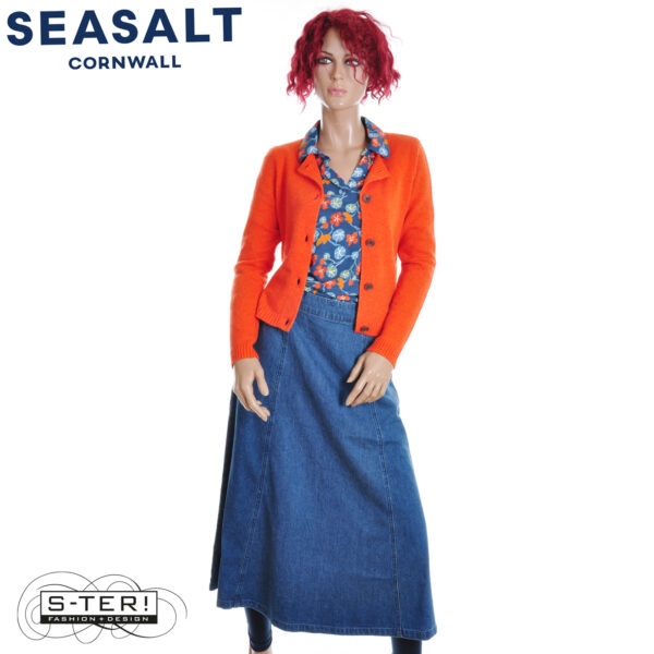W7.4 Seasalt Cornwall TERN TIDE CARDIGAN MANDARIN - Afbeelding 9