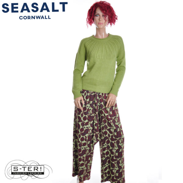 W7.9 Seasalt Cornwall STONE CHAT JUMPER MOSS - Afbeelding 5