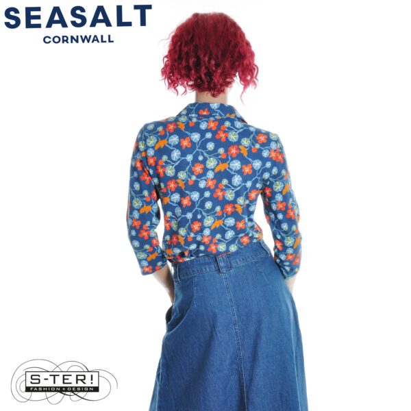 W7.5 Seasalt Cornwall WAVECREST SHIRT WINDING NASTURTIUMS SQUALL - Afbeelding 5