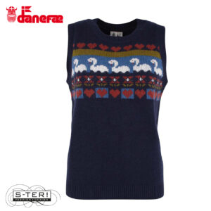 W5.39 danefae DANECUDDLE WOOL VEST DK NAVY