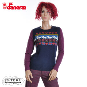 W5.39 danefae DANECUDDLE WOOL VEST DK NAVY