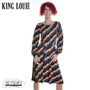 W9.26 King Louie BETTY PUFF DRESS RAZZLE 10105 DRAGONFLY GREEN
