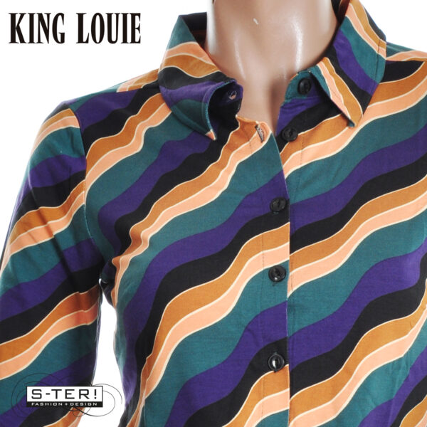 W9.24 King Louie BLOUSE RAZZLE 10104 DRAGONFLY GREEN - Afbeelding 6