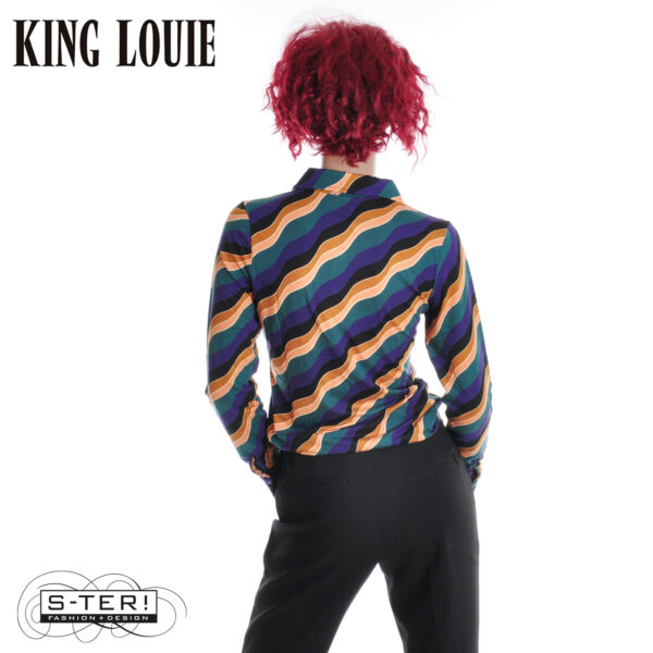 W9.24 King Louie BLOUSE RAZZLE 10104 DRAGONFLY GREEN - Afbeelding 5