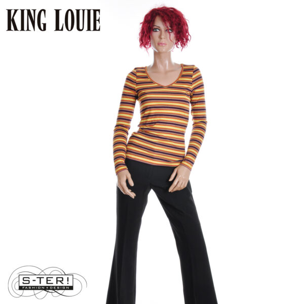 W9.29 King Louie CARICE V TOP EIRA STRIPE 10124 MULTI COLOUR - Afbeelding 4
