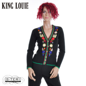 W9.8 King Louie V RIB CARDI PERRY 09897 black