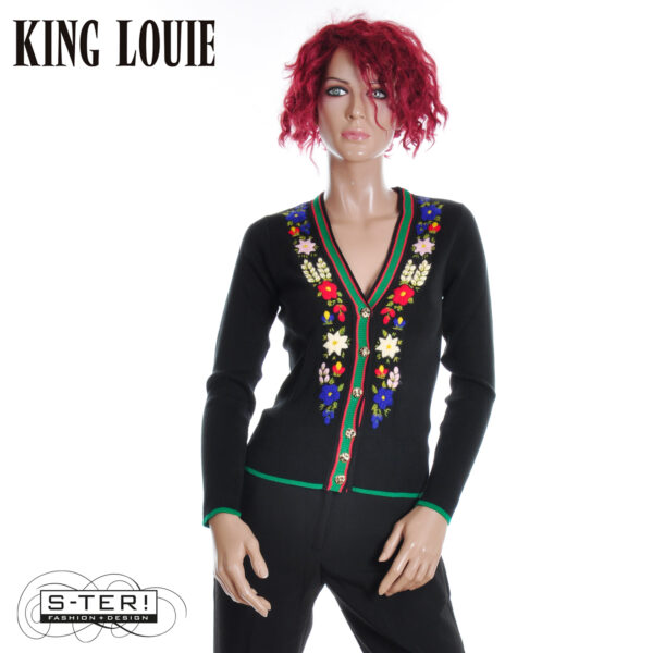 W9.8 King Louie V RIB CARDI PERRY 09897 black