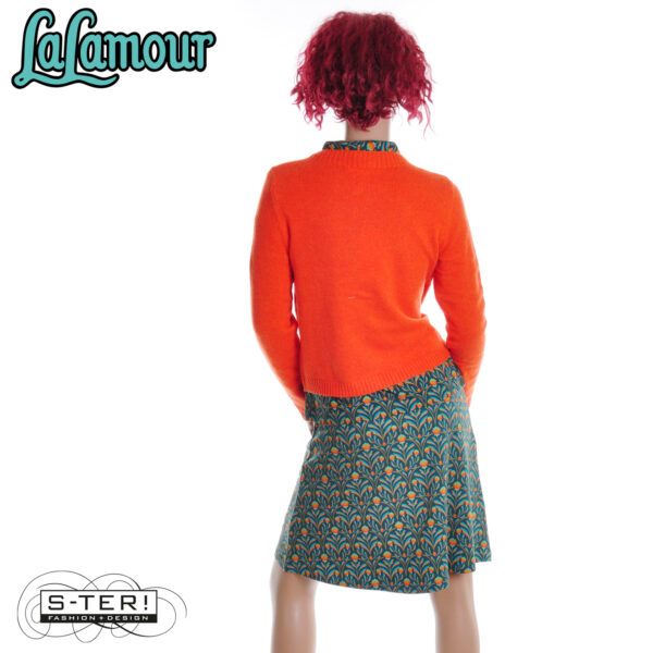 W31.24 Lalamour ESMEE SKIRT LAWI25121 BAROCK FLOWER GREEN - Afbeelding 4