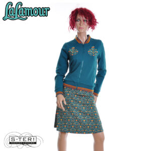 W31.24 Lalamour ESMEE SKIRT LAWI25121 BAROCK FLOWER GREEN