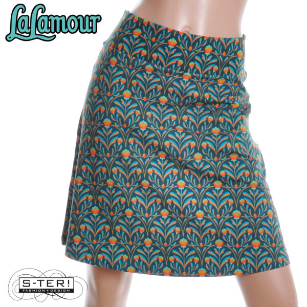 W31.24 Lalamour ESMEE SKIRT LAWI25121 BAROCK FLOWER GREEN - Afbeelding 5