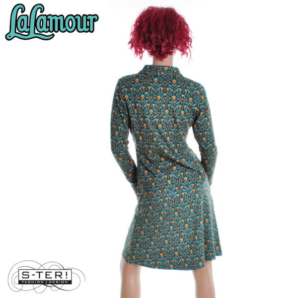 W31.26 Lalamour IRIS blouse LS LAWI25171 BAROCK FLOWER GREEN - Afbeelding 5