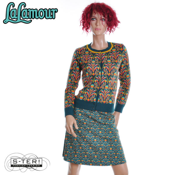 W31.29 Lalamour KNIT WEAR CARDIGAN BAROCK FLOWER LAWI25211 - Afbeelding 4