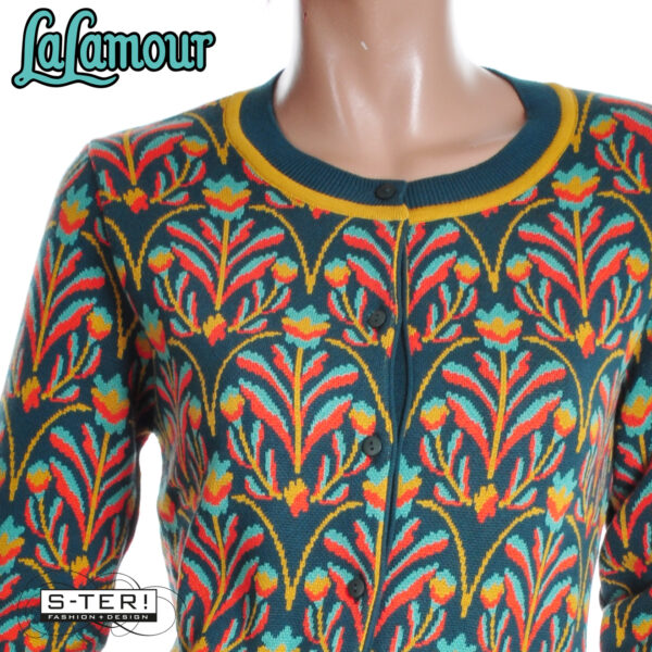 W31.29 Lalamour KNIT WEAR CARDIGAN BAROCK FLOWER LAWI25211 - Afbeelding 6