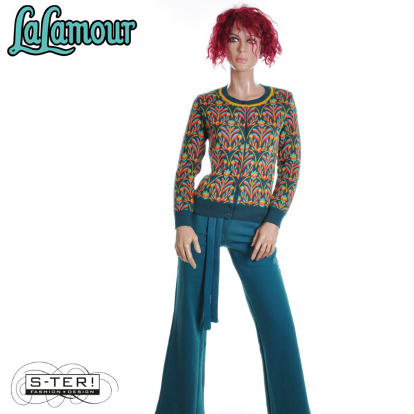 W31.29 Lalamour KNIT WEAR CARDIGAN BAROCK FLOWER LAWI25211 - Afbeelding 7