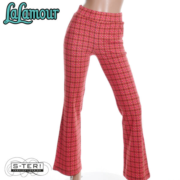 W31.32 Lalamour LIEKE FLARED PANTS LAWI25220 GORGEOUS PORT TILES - Afbeelding 7