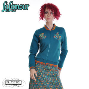 W31.34 Lalamour NORA BOMBER JACKET LAWI25326 PUNTA DI ROMA PETROL