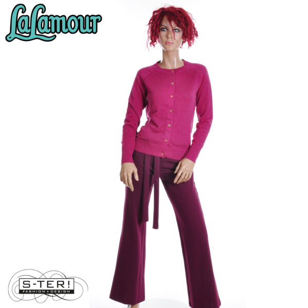 W31.38 Lalamour SUE PANTS LAWI25412 PUNTA DI ROMA BORDEAUX - Afbeelding 6