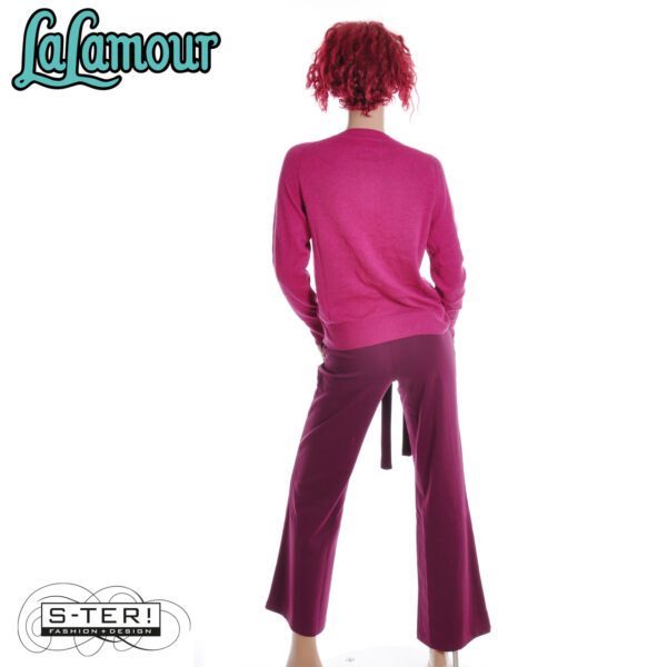 W31.38 Lalamour SUE PANTS LAWI25412 PUNTA DI ROMA BORDEAUX - Afbeelding 7