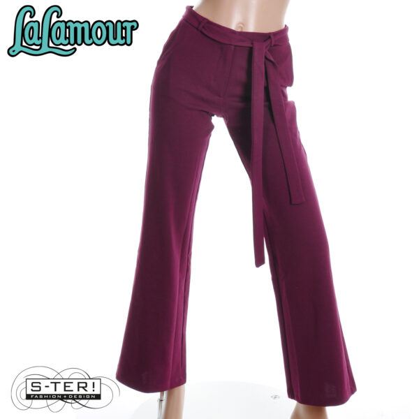 W31.38 Lalamour SUE PANTS LAWI25412 PUNTA DI ROMA BORDEAUX - Afbeelding 5