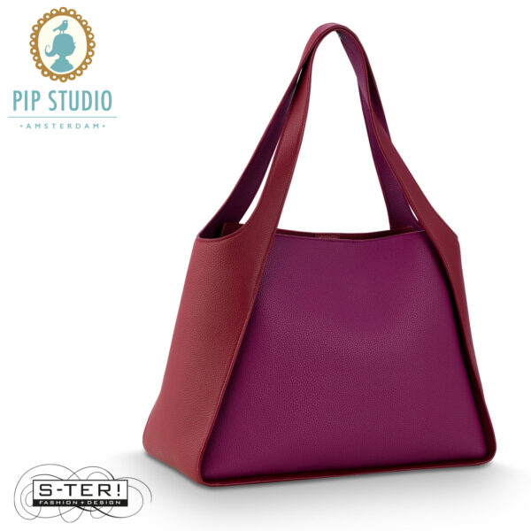 W25.11 Pip Studio FILOU SHOULDERBAG LARGE PURPLE 40x15.5x48cm - Afbeelding 3