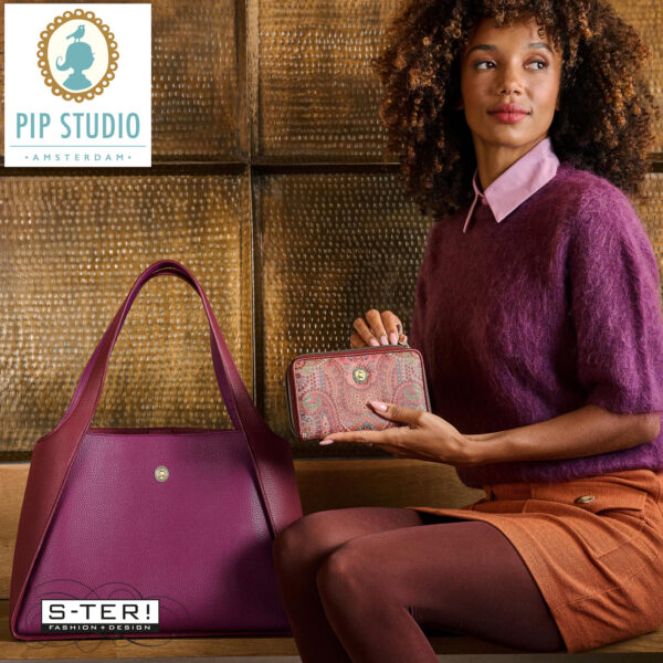 W25.11 Pip Studio FILOU SHOULDERBAG LARGE PURPLE 40x15.5x48cm - Afbeelding 5