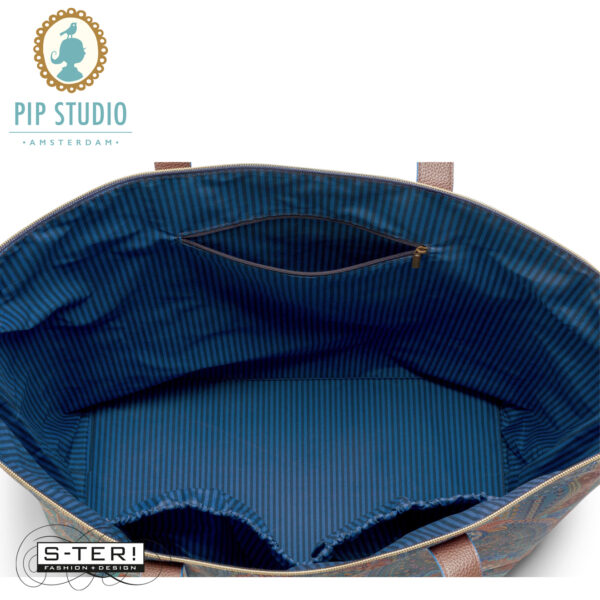 W25.13 Pip Studio Tilda tote bag LARGE JABALI dark blue 66x20x44 cm - Afbeelding 3
