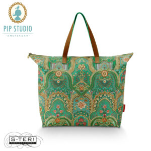 W25.14 Pip Studio Tilda tote bag LARGE JABALI green 66x20x44 cm
