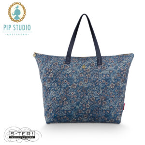 W25.19 Pip Studio Tilda tote bag LARGE QUILTED blue 66x20x44 cm