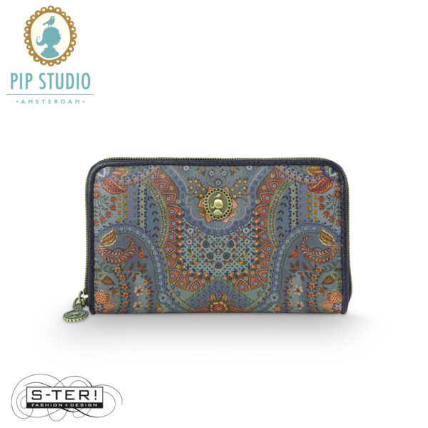 W25.9 Pip Studio WILLOW wallet JABALI BLUE 18x11x3 cm