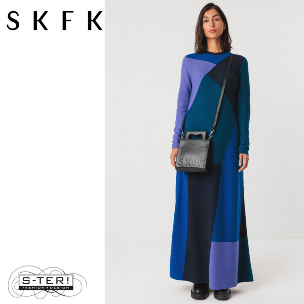 W16.25 SKFK BEDIA GOTS DRESS WDR01533 MULTICOLOUR - Afbeelding 5