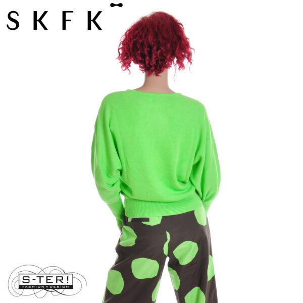 W16.31 SKFK IBAR  SWEATER WSW00730 LIME GREEN - Afbeelding 2