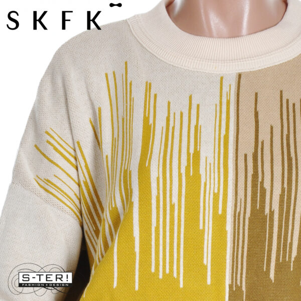 W16.33 SKFK ISMENE GOTS SWEATER WSW00743 CAMO - Afbeelding 3