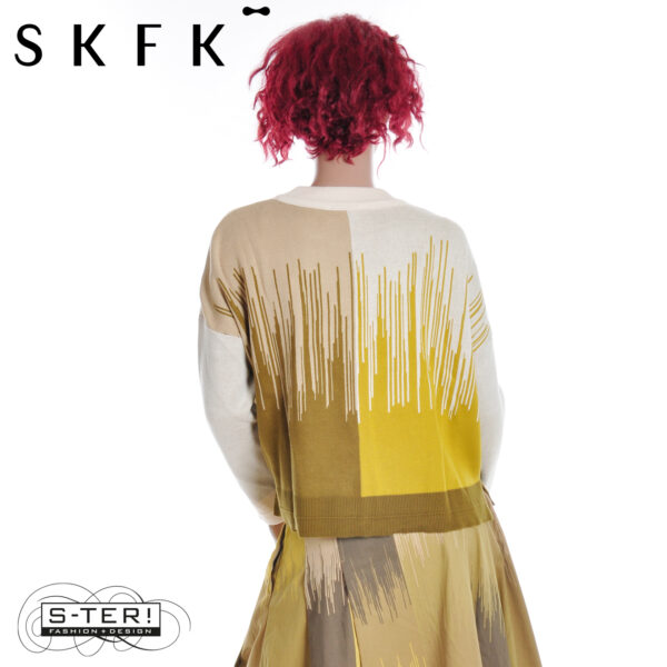W16.33 SKFK ISMENE GOTS SWEATER WSW00743 CAMO - Afbeelding 2