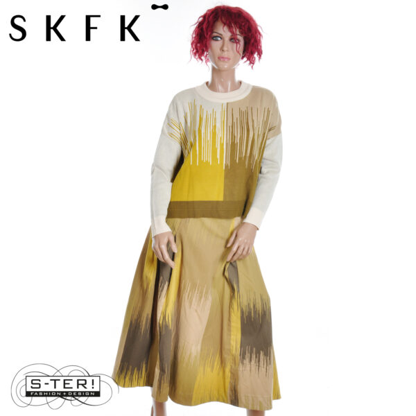 W16.33 SKFK ISMENE GOTS SWEATER WSW00743 CAMO - Afbeelding 4