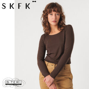 W16.37 SKFK ZUR-7 T-SHIRT WTS01118 DARK BROWN