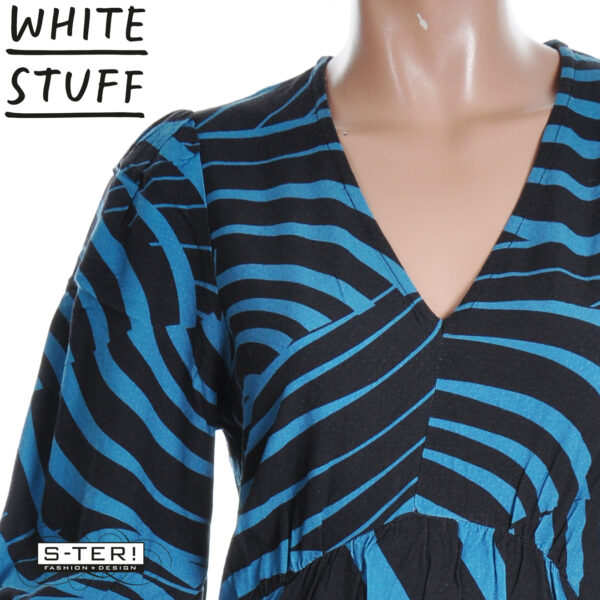 W18.31 WHITE STUFF LUCY MIDI DRESS BLK MLT 444737 - Afbeelding 7