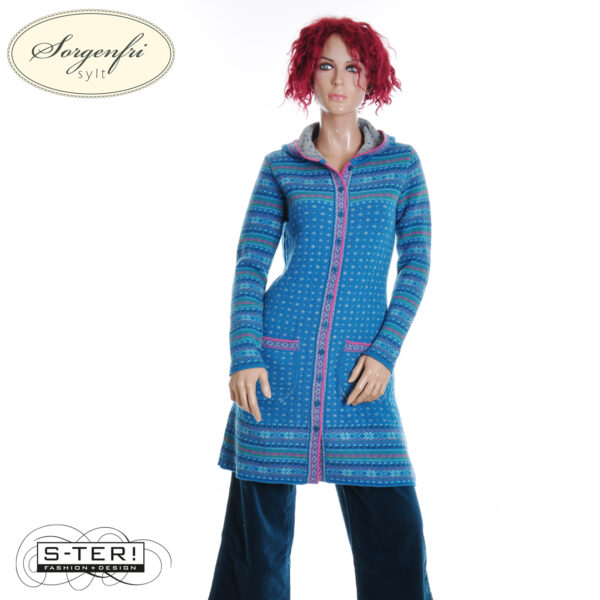 W11.21 SORGENFRI ANN D10 CARDIGAN LONG 02252-0137 LAKE