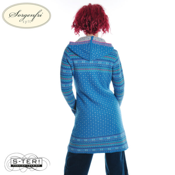 W11.21 SORGENFRI ANN D10 CARDIGAN LONG 02252-0137 LAKE - Afbeelding 4