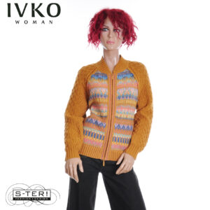 W8.10 IVKO ZIP JACKET RE-DANDY PATTERN almond 252610.020