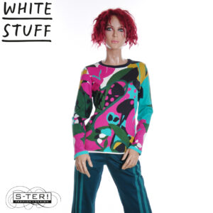 W18.5 WHITE STUFF CLARA LS TEE PINK MULTI 444317