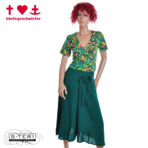Z3.26 BLUTSGESCHWISTER FLOTTE CULOTTES 001261-440 GREEN HOLIDAY FEELINGS