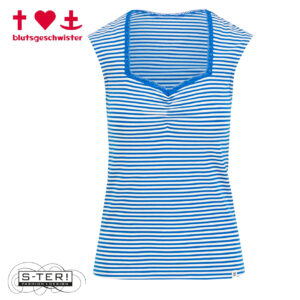 Z3.13 BLUTSGESCHWISTER LET ROMANCE RULE 001261-133 BLUE VIVA EL SOLL STRIPE