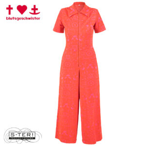 Z3.31 BLUTSGESCHWISTER RENEE LOVE TWIST JUMPSUIT 001261-031 HOLY FLORES DE ROSA