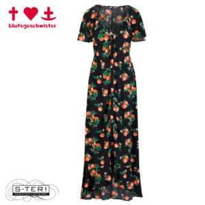 Z3.23 BLUTSGESCHWISTER SUNSET GODDES MAXI DRESS 001261-310 orange grove