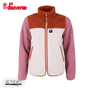 Z5.12 danefae DANEBIRK FLEECE ZIP UP OLD ROSE RUST BEIGE